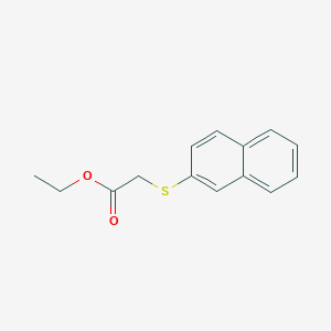 molecular formula C14H14O2S B8687486 Ethyl 2-(naphthalen-2-ylthio)acetate 