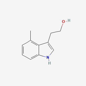 molecular formula C11H13NO B8687588 2-(4-methyl-1H-indol-3-yl)ethanol 