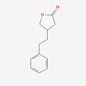 molecular formula C12H14O2 B8687638 4-(2-Phenylethyl)oxolan-2-one CAS No. 111748-85-7