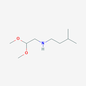 molecular formula C9H21NO2 B8687639 N-(2,2-dimethoxyethyl)-3-methylbutan-1-amine 