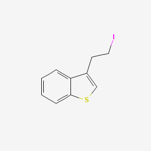 molecular formula C10H9IS B8687699 3-(2-Iodoethyl)-1-benzothiophene CAS No. 821787-20-6