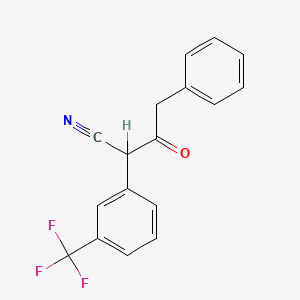 B8687712 Benzenebutanenitrile, beta-oxo-alpha-[3-(trifluoromethyl)phenyl]- CAS No. 68084-26-4