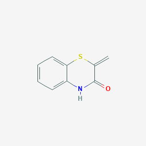 molecular formula C9H7NOS B8687776 2-methylene-4H-benzo[1,4]thiazin-3-one CAS No. 55043-51-1
