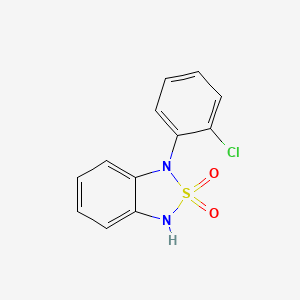 molecular formula C12H9ClN2O2S B8687789 1-(2-Chlorophenyl)-1,3-dihydro-2,1,3-benzothiadiazole 2,2-dioxide CAS No. 1033225-66-9