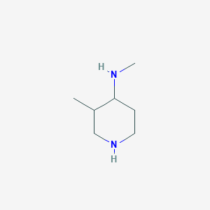 molecular formula C7H16N2 B8687898 N,3-Dimethylpiperidin-4-amine CAS No. 473838-12-9