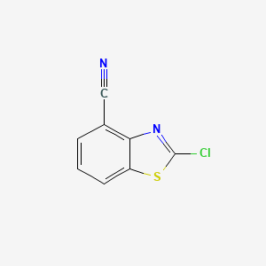 molecular formula C8H3ClN2S B8687909 2-Chlorobenzo[d]thiazole-4-carbonitrile CAS No. 1175278-52-0