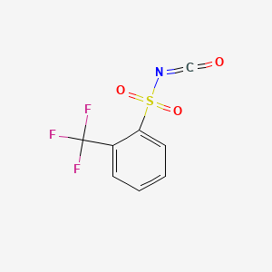 molecular formula C8H4F3NO3S B8688023 2-(Trifluoromethyl)benzenesulfonyl isocyanate CAS No. 85813-73-6