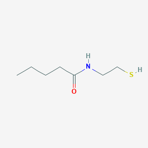 molecular formula C7H15NOS B8688098 N-(2-Sulfanylethyl)pentanamide CAS No. 76322-57-1