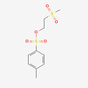 molecular formula C10H14O5S2 B8688101 2-(Methylsulfonyl)ethyl 4-methylbenzenesulfonate 