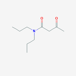 molecular formula C10H19NO2 B8688141 3-Oxo-n,n-dipropylbutanamide CAS No. 25233-44-7