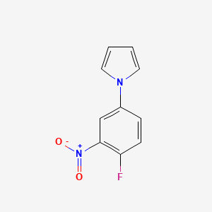 molecular formula C10H7FN2O2 B8688215 2-Nitro-4-(1-pyrrolyl)fluorobenzene 