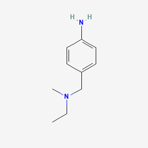molecular formula C10H16N2 B8688227 4-{[Ethyl(methyl)amino]methyl}aniline CAS No. 334952-12-4