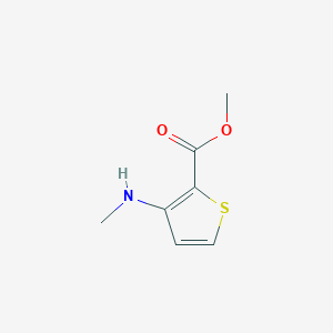 molecular formula C7H9NO2S B8688269 Methyl 3-(methylamino)thiophene-2-carboxylate 