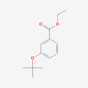 molecular formula C13H18O3 B8688277 Ethyl 3-tert-butyloxybenzoate 
