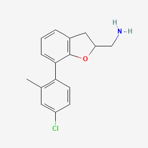 (-)-{[7-(4-Chloro-2-methylphenyl)-2,3-dihydro-1-benzofuran-2-yl]methyl}amine