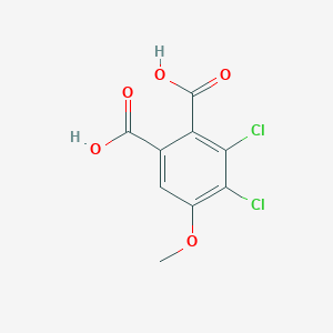 molecular formula C9H6Cl2O5 B8688300 3,4-Dichloro-5-methoxyphthalic acid 