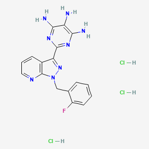 2-(1-(2-Fluorobenzyl)-1H-pyrazolo[3,4-b]pyridin-3-yl)pyrimidine-4,5,6-triamine trihydrochloride