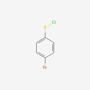 molecular formula C6H4BrClS B8688405 Benzenesulfenyl chloride, 4-bromo- CAS No. 1762-76-1