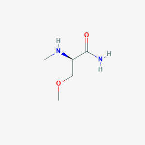 molecular formula C5H12N2O2 B8688437 N2,O-dimethyl-D-serinamide 