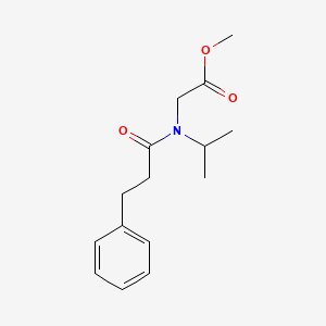 N-2-propyl-N-[(3-phenyl)propionyl]glycine methyl ester