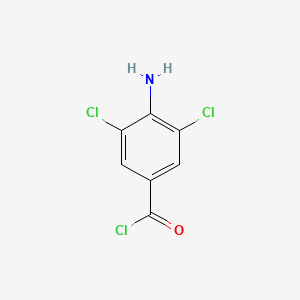 molecular formula C7H4Cl3NO B8688524 3,5-Dichloro-4-aminobenzoyl chloride CAS No. 58991-40-5