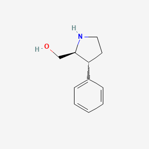 molecular formula C11H15NO B8688555 ((2s,3r)-3-Phenylpyrrolidin-2-yl)methanol 