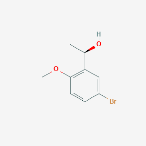 molecular formula C9H11BrO2 B8688610 (1R)-1-(2-Methoxy-5-bromophenyl)ethanol 