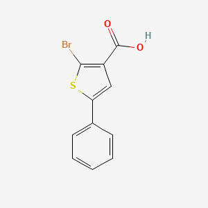 molecular formula C11H7BrO2S B8688623 2-Bromo-5-phenyl-thiophene-3-carboxylic acid 