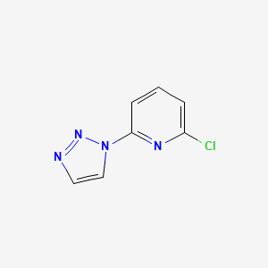 molecular formula C7H5ClN4 B8688636 2-chloro-6-(1H-1,2,3-triazol-1-yl)pyridine 