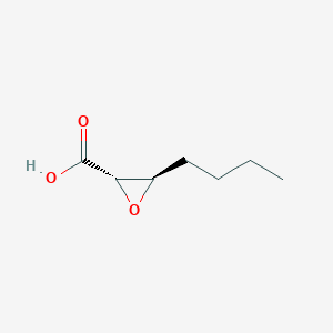 molecular formula C7H12O3 B8688648 (2S-trans)-3-butyl-oxiranecarboxylic acid 