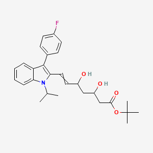 7-[3-(4-Fluorophenyl)-1-propan-2-yl-2-indolyl]-3,5-dihydroxy-6-heptenoic acid tert-butyl ester