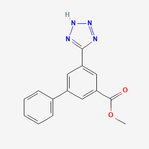 molecular formula C15H12N4O2 B8688663 Methyl 5-(tetrazol-5-yl)biphenyl-3-carboxylate 