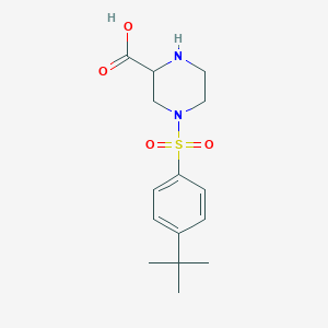4-(4-Tert-butylphenyl-sulfonyl)piperazine-2-carboxylic acid
