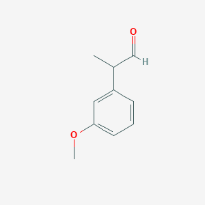 molecular formula C10H12O2 B8688697 2-(3-Methoxyphenyl)propanal 