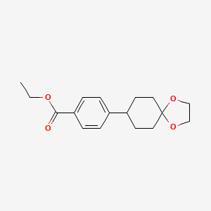 Ethyl 4-(1,4-dioxaspiro[4.5]dec-8-yl)benzoate