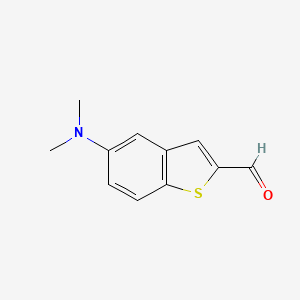 molecular formula C11H11NOS B8688768 5-Dimethylamino-benzo[b]thiophene-2-carboxaldehyde 