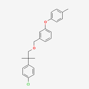 B8688801 3-(4-Methylphenoxy)benzyl 2-(4-chlorophenyl)-2-methylpropyl ether CAS No. 80843-71-6