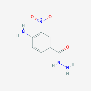 molecular formula C7H8N4O3 B8688834 4-Amino-3-nitrobenzoic acid hydrazide 