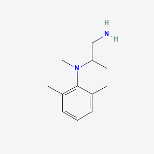 molecular formula C12H20N2 B8688853 1-amino-2-[N-methyl-N-(2,6-dimethylphenyl)-amino]-propane 