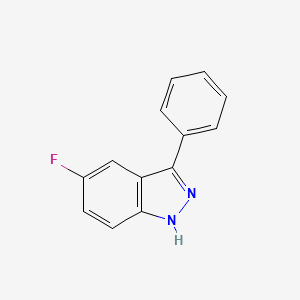 molecular formula C13H9FN2 B8688859 5-Fluoro-3-Phenyl-1H-Indazole CAS No. 57614-63-8