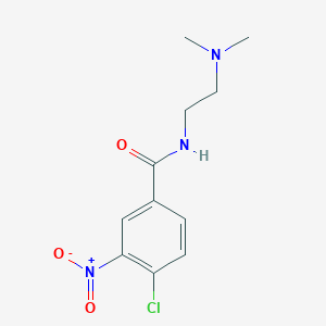 molecular formula C11H14ClN3O3 B8688891 4-chloro-N-[2-(dimethylamino)ethyl]-3-nitrobenzamide 