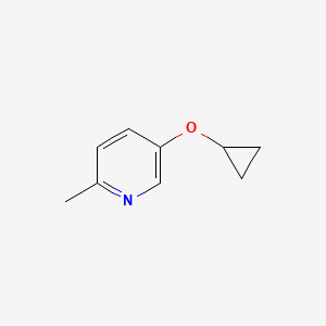 molecular formula C9H11NO B8688900 5-Cyclopropoxy-2-methylpyridine 