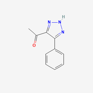 molecular formula C10H9N3O B8688991 4-Acetyl-5-phenyl-2H-1,2,3-triazole 