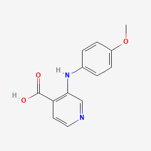 molecular formula C13H12N2O3 B8689014 4-Pyridinecarboxylic acid, 3-[(4-methoxyphenyl)amino]- CAS No. 117208-71-6