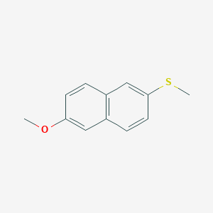 molecular formula C12H12OS B8689064 2-Methoxy-6-(methylthio)naphthalene 