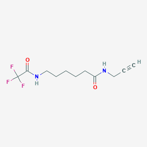 molecular formula C11H15F3N2O2 B8689078 N-(2-propynyl)-6-trifluoroacetamidohexanamide CAS No. 637330-22-4