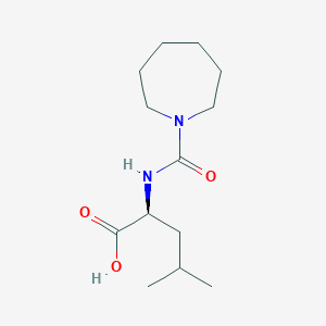 molecular formula C13H24N2O3 B8689100 (2S)-2-(azepane-1-carbonylamino)-4-methylpentanoic acid 