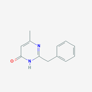 molecular formula C12H12N2O B8689116 2-Benzyl-6-methyl-4(3H)-pyrimidinone CAS No. 16673-85-1