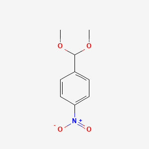 molecular formula C9H11NO4 B8689122 1-(Dimethoxymethyl)-4-nitrobenzene CAS No. 881-67-4