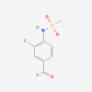 B8689211 N-(2-Fluoro-4-formylphenyl)methanesulfonamide CAS No. 824937-72-6